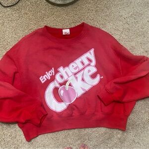PacSun Cherry Coke Red Sweatshirt